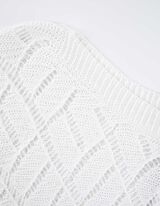 Megztinis - Medvilnės mišinys - baltas