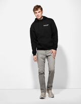 Sweatshirt - R&uuml;ckenprint - schwarz