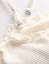 Bikinitop - Strukturiertes Material - Off-White