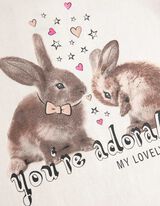 Marškinėliai - Blizgus paveikslėlis - smelio spalvos