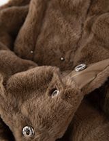 Prsluk - Umjetno krzno - tamno smedja