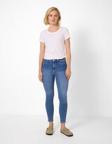 Dž&iacute;ny - Velmi přil&eacute;hav&yacute; střih Skinny Fit - Modra