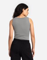 Top - Structură cu nervuri - Gri deschis