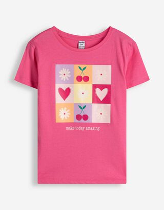 T-Shirt - Frontprint - pink