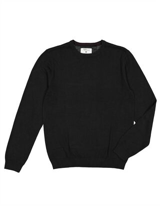 Pullover - Elastische Abschl&uuml;sse - Schwarz