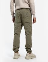 spodnie bojówki - troczek na dole - ciemny zielony