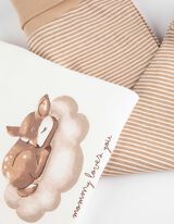 Hosszú ujjú bodysuitból, nadrágból, pólóból, pulóverből és mellényből álló készlet - Elszórt nyomott minta - feher