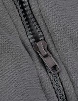 Propínací mikina - Směs bavlny - seda