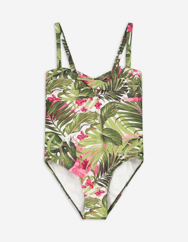 Costum de baie - Imprimeu allover - Verde deschis