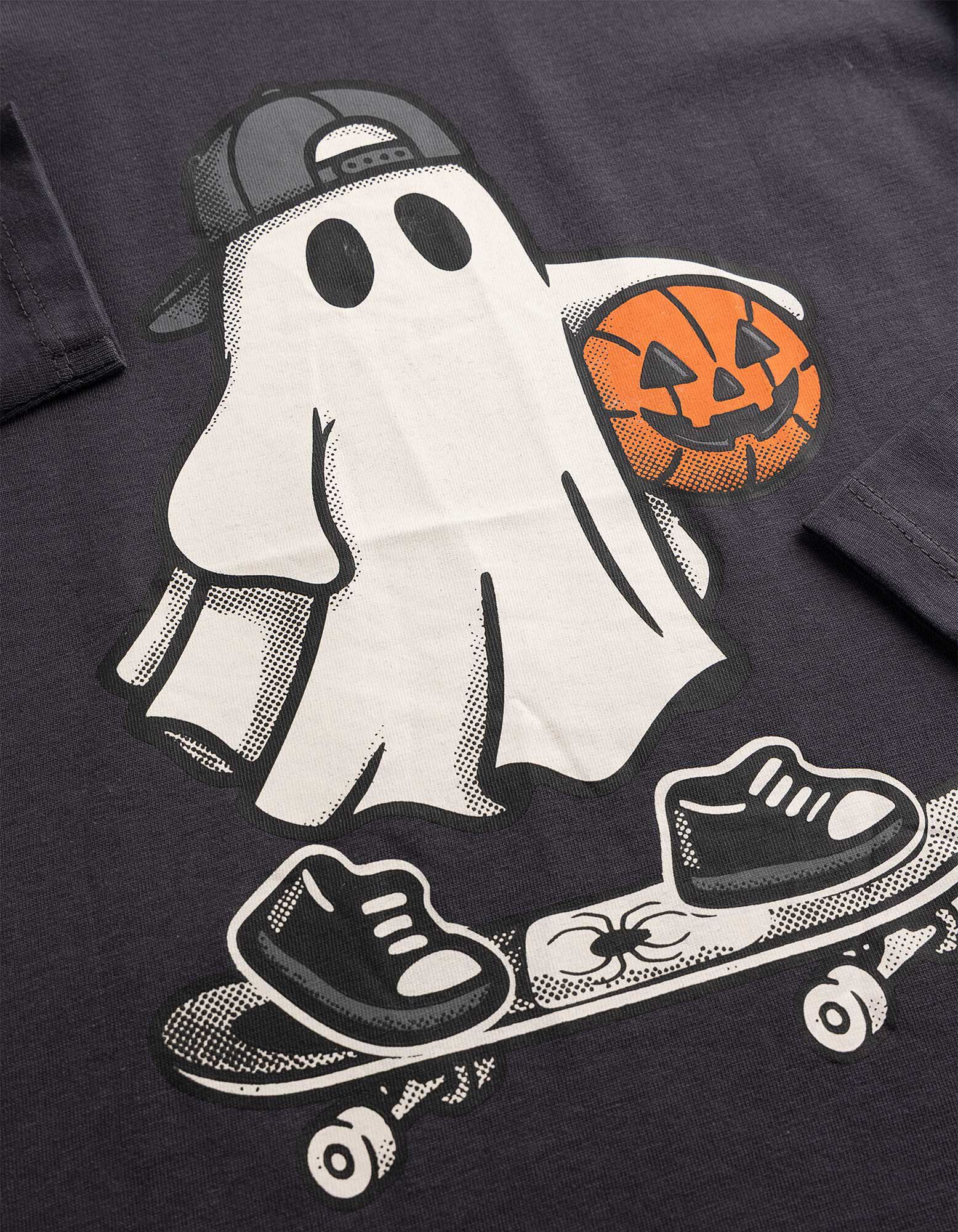 Langarmshirt - Halloween - Dunkelgrau