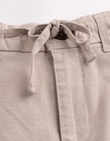 Chinohose - Tunnelzug am Saum - Beige