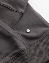 Sweatjacke - Kapuze mit Tunnelzug - dunkelgrau