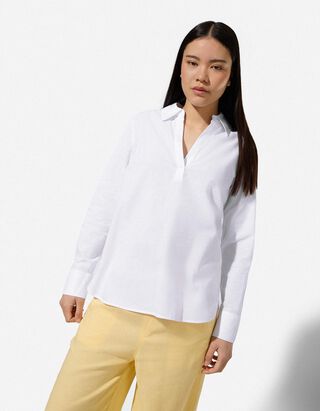 Tunika - einfarbig - wei&szlig;