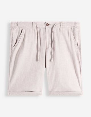 Chinoshorts - Meliert - beige