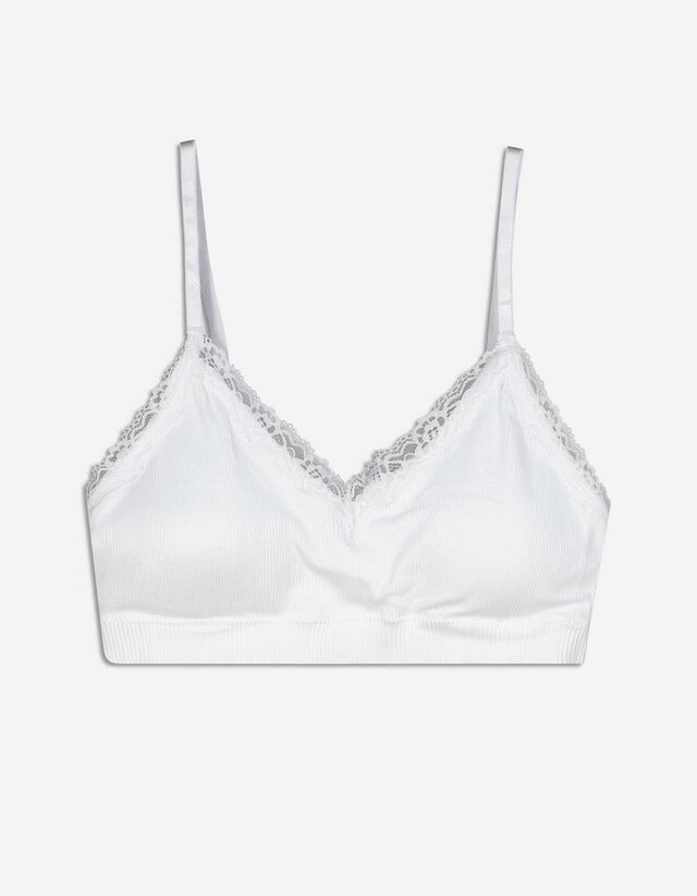 Bustier - überwiegend nahtlos - weiß