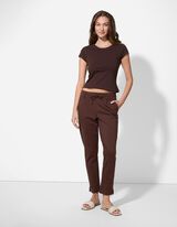 Pantaloni - Regular Fit - Maro inchis