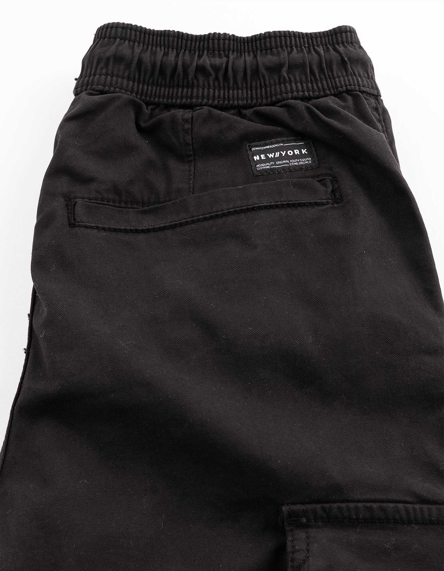 Cargohose - Jogger Fit - Schwarz