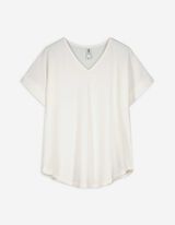 Shirt - V-hals - wit