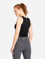 R&ouml;vid top - Varratmentes - fekete