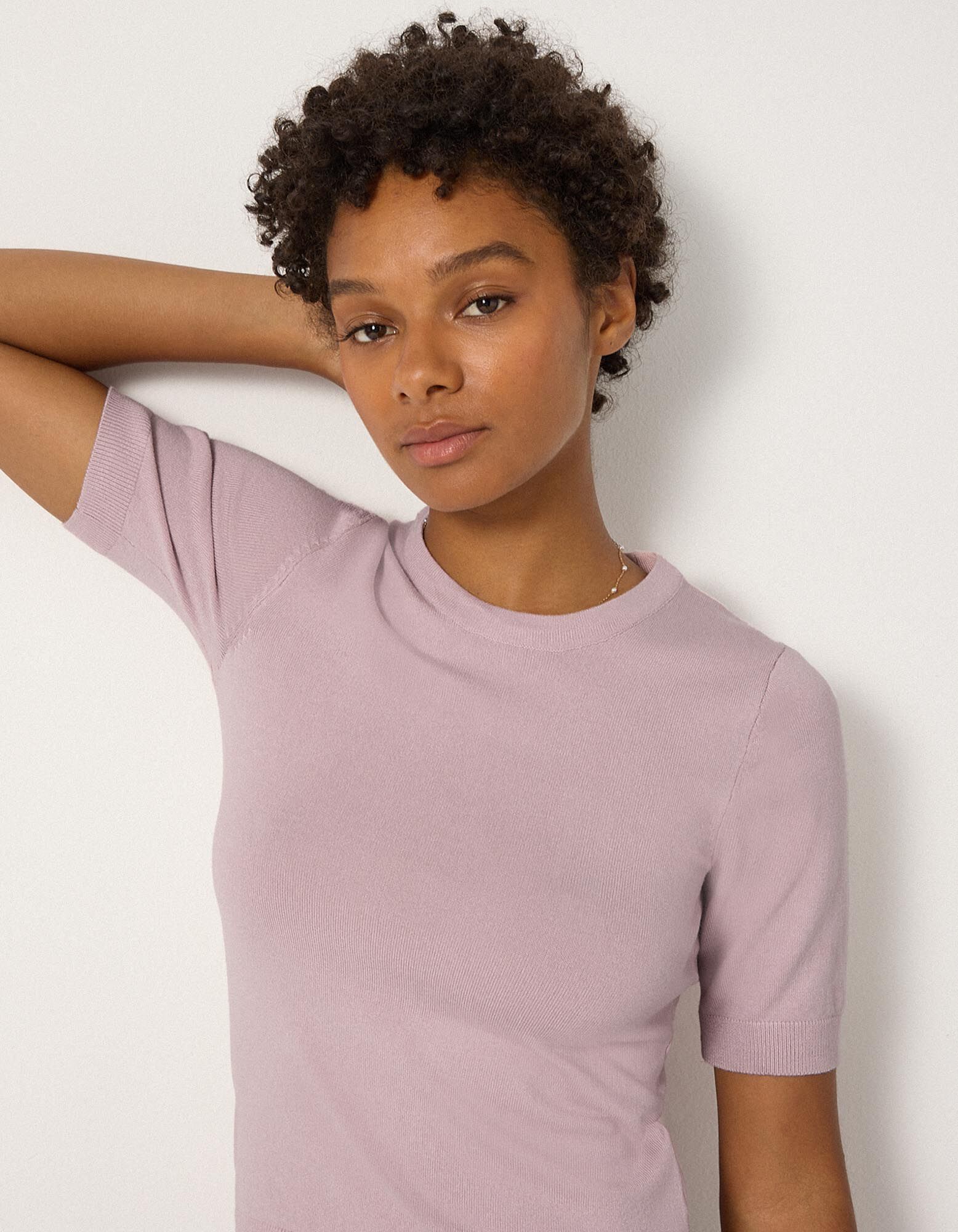 Pullover - Kurze &Auml;rmel - Rosa