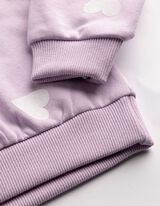 Sweatshirt - Allover-Muster - lila