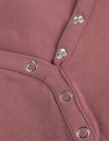 Langarmshirt - einfarbig - dunkelrot