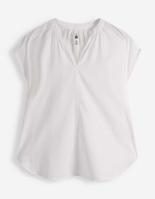Blusenshirt - einfarbig - wei&szlig;