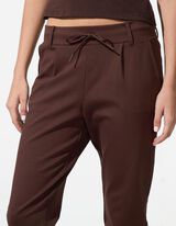 Pantaloni - Regular Fit - Maro inchis