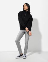 Pul&oacute;ver - Cipz&aacute;ros - fekete