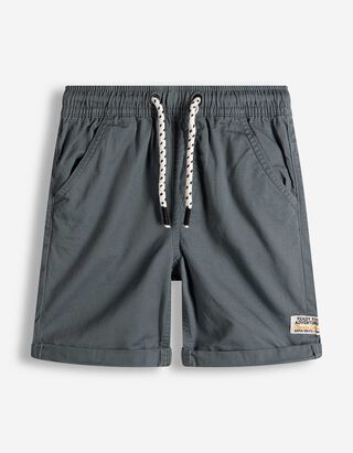 Pantaloncini - Vita elasticizzata - blu scuro