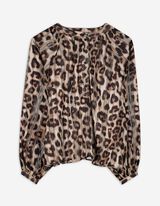 Blusa - Motivo animalier - bianco