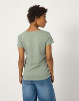 T-Shirt - Glitzerprint - Khaki