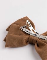 Haarklammer - Schleifen - braun