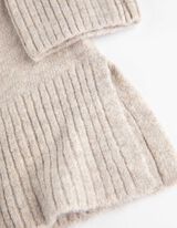 Sweter z dzianiny - Mockneck - bez