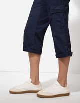 Caprihose - einfarbig - dunkelblau