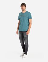T-Shirt - Frontprint - türkis