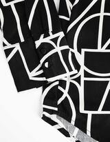 Camicia blusata - Viscosa - nero