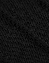 Strickshirt - einfarbig - schwarz