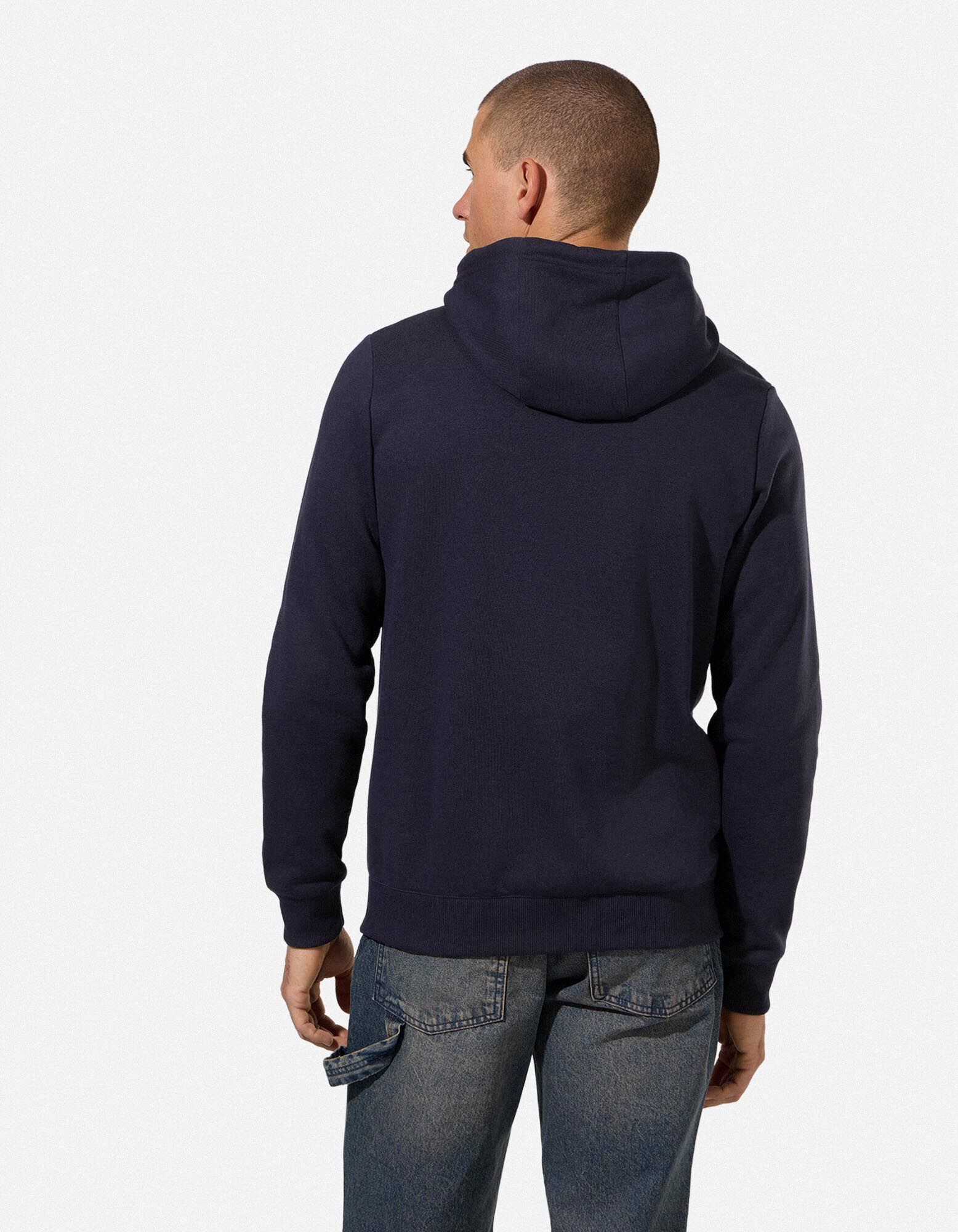 Sweatjacke - Baumwoll-Mix - Dunkelblau