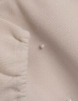 Tričko - Ozdobné perličky - bílá