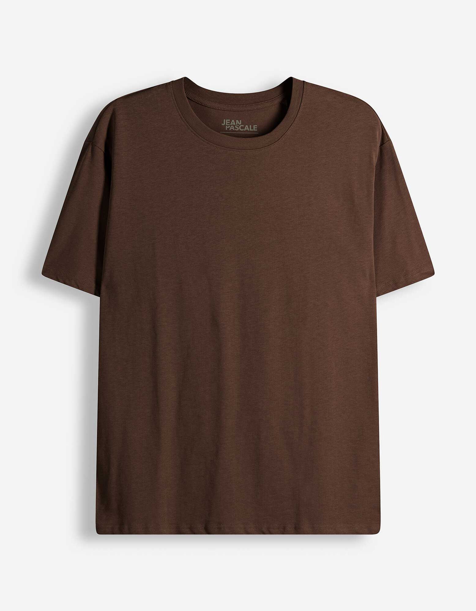 T-Shirt - Oversized Fit - Dunkelbraun