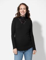 Hossz&uacute; ujj&uacute; felső - Kismama ruh&aacute;zat - fekete