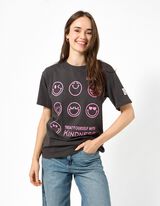 T-Shirt - S.W.SMILEY - Dunkelgrau