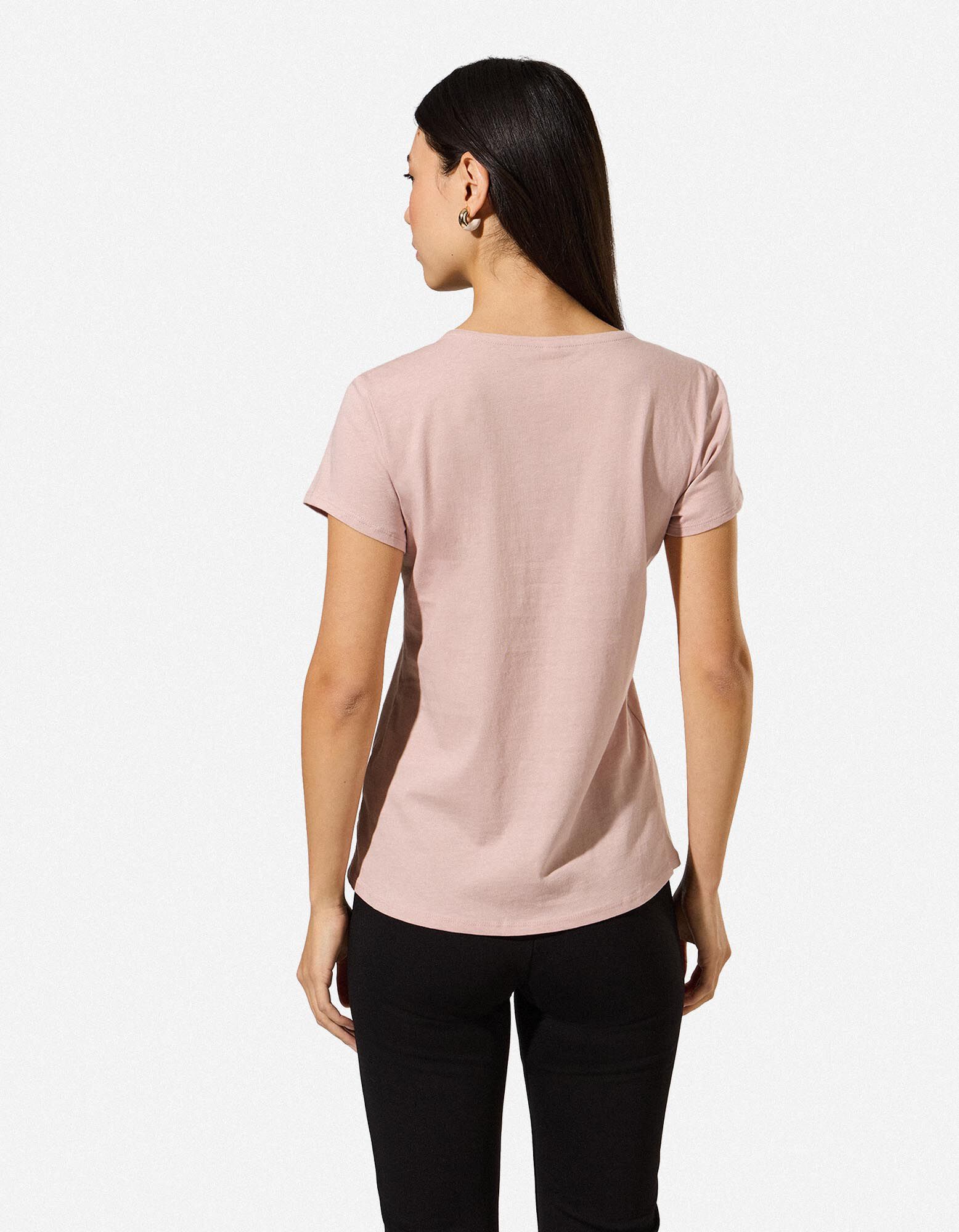 T-Shirt - Glitzerprint - Rosa
