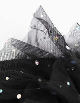 Tričko s dlhými rukávmi - Jednofarebný - cierna