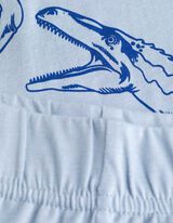 Pigiama completo (maglia + shorts) - Confezione doppia - celeste