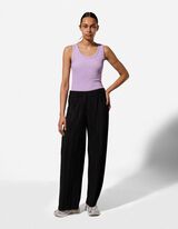 Top - Rippenstruktur - Rosa