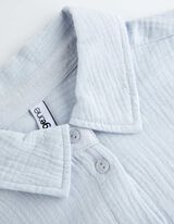 Bluza - muslin - svijetlo plava