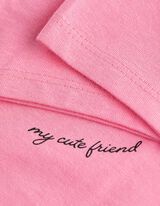 Majica kratkih rukava - Print - ruzicasta