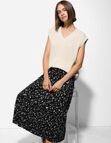 Rock - Plissee - schwarz